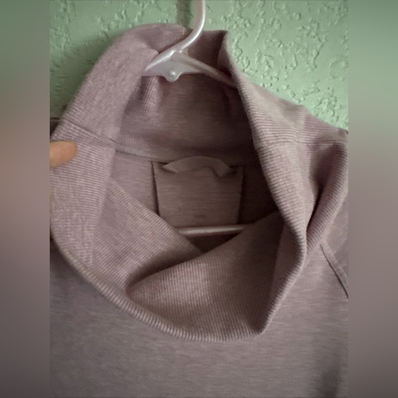 Lululemon High Lines Pullover Heathered Vintage Mauve Size 8 - Picture 4 of 9